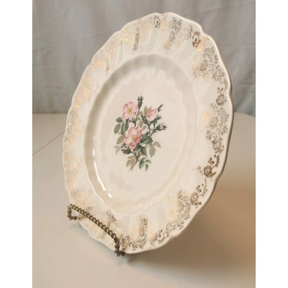 Plate made by Johnson Brothers USA Decorated by Sovereign Potters Canada ci 1959 - Picture 6 of 9